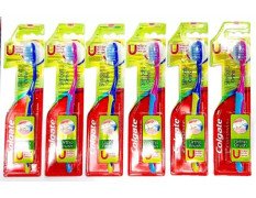 Colgate Slim Soft Toothbrush (Soft Bristles) Pack of 6 - Gentle Cleaning for Sensitive Teeth