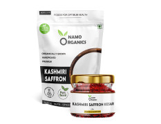 Namo Organics - 1 Gm - Saffron Original Pure Kashmiri Kesar Saffron for Pregnant Women Saffron Threads