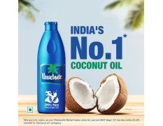 Parachute 100% Pure Coconut Oil, 1 L (Pet Jar) & Advansed Ayurvedic Hot Oil, Warming Coconut Hair Oil, Frizz Free Hair, 400ml With Free 90ml