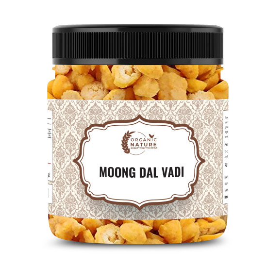 Organic Nature Homemade Moong Dal Wadi Mangori Wadian Moong Dal Vadi Badi 250 Gram [Jar Pack]