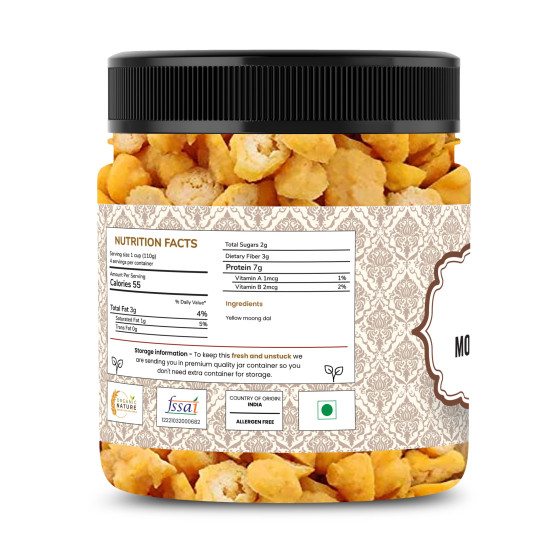 Organic Nature Homemade Moong Dal Wadi Mangori Wadian Moong Dal Vadi Badi 250 Gram [Jar Pack]