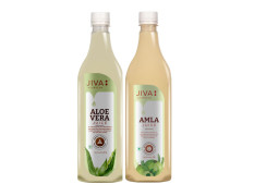 Jiva Amla Juice 1L & Aloe Vera Juice 1L (Combo pack of 2)
