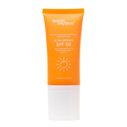 Earth Rhythm Ultra Defence Hybrid Sunscreen SPF 50 – UVA/UVB Defence, Water-Resistant, Matte, Oxybenzone-Free
