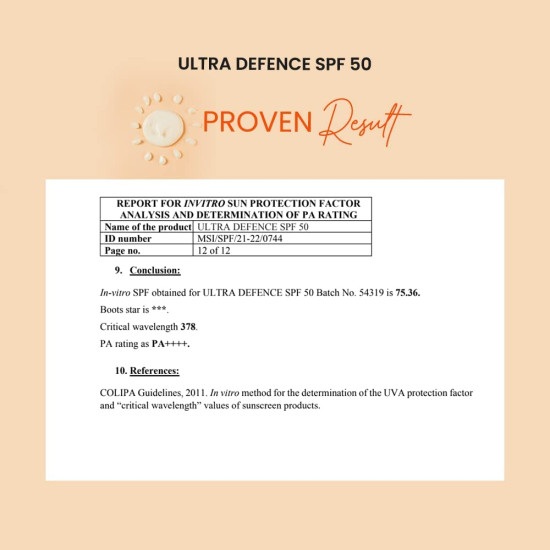 Earth Rhythm Ultra Defence Hybrid Sunscreen SPF 50 – UVA/UVB Defence, Water-Resistant, Matte, Oxybenzone-Free