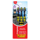 Colgate Kids Batman Manual Toothbrush, Extra-soft Bristles and Built-in Tongue Cleaner, Compact Head and Non-Slip Handle (Pack of 3,Multicolor)