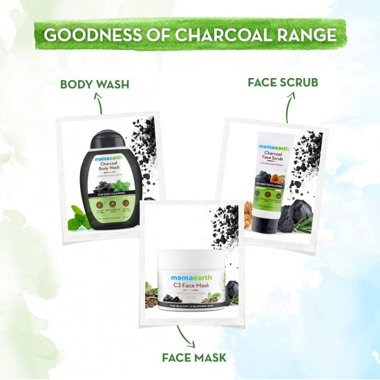 Mamaearth Charcoal Face Wash with Activated Charcoal & Coffee for Oil Control (250ml)