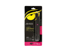 Jovees Herbal New Signature Kajal With Extra Smooth Tip, 3 gms | Herbal Kohl | Smudge Free | Lasts Upto 6 Hours | Deepest Black