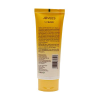 Jovees Herbal Ajneer & Carrot Sun Block Sunscreen SPF 45, 100g | Water Proof - UVA & UVB Protection | Normal to Dry Skin Types | Paraben & Alcohol Free