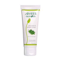 Jovees Ayurveda Neem & Long Pepper Anti Acne and Pimple Cream, 60 gms | Oily, Sensitive & Acne Prone Skin | Paraben & Alcohol Free | Helps Clear Acne & Prevents Future Breakout