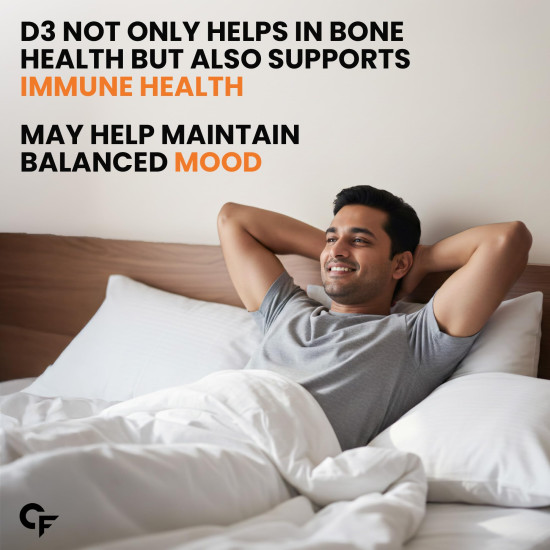 Carbamide Forte Vitamin D3 K2 Supplement | Vitamin K2 MK7 To Support Bone & Heart Health | Veg D3 - Lichen - 120 Tablets