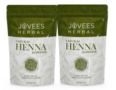 Jovees Herbal Mehandi/Henna Powder | With Amla, Shikakai & Brahmi Powder | For Extra Conditioning | Control Hair Fall & Repairs Damaged Hair | 75g (Pack of 2)