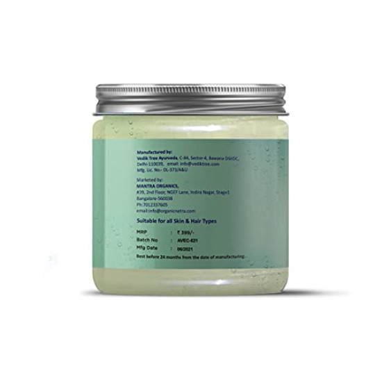 Organic Netra Pure Aloe Vera Gel with Vitamin C & E for Skin, Face and Hair | Helps to Repair and Smoothens Hair | Relax and Renew your Skin and Scalp |Paraben Free & Sulphate Free - 200 Gm