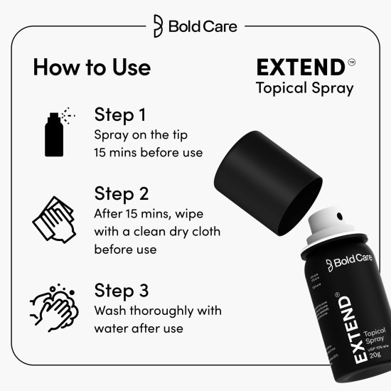 Bold Care EXTEND™ Topical Non-Transferable Spray for Men (Pack of 1) Bold Care EXTEND™ Topical Non-Transferable Spray for Men (Pack of 1)