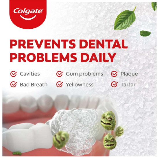 Colgate Total Whole Mouth Health, Antibacterial Toothpaste, 120gm + 120gm (Advanced Health, Saver Pack) and Colgate Active Salt Toothpaste, 300g (Saver Pack)