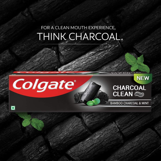 Colgate Charcoal Clean Toothpaste, Bamboo Charcoal and Mint (Black Gel) – 120g and Colgate Total Whole Mouth Health, Antibacterial Toothpaste, 120gm + 120gm (Advanced Health, Saver Pack)