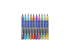DOMS Metallist Series Metallic Brush Pen (10 Assorted Shades)