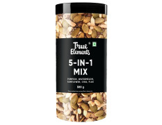 True Elements 5 In 1 Seeds Mix 500gm | Mixed & Roasted Seed For Eating | Diet Snacks | Healthy & Fiber Rich Seeds