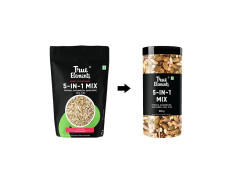 True Elements 5 In 1 Seeds Mix 500gm | Mixed & Roasted Seed For Eating | Diet Snacks | Healthy & Fiber Rich Seeds