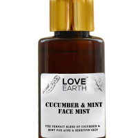 Love Earth Cucumber Mint Face Mist Toner with Cucumber Mint for Acne Defense and Sensitive Skin 100ml