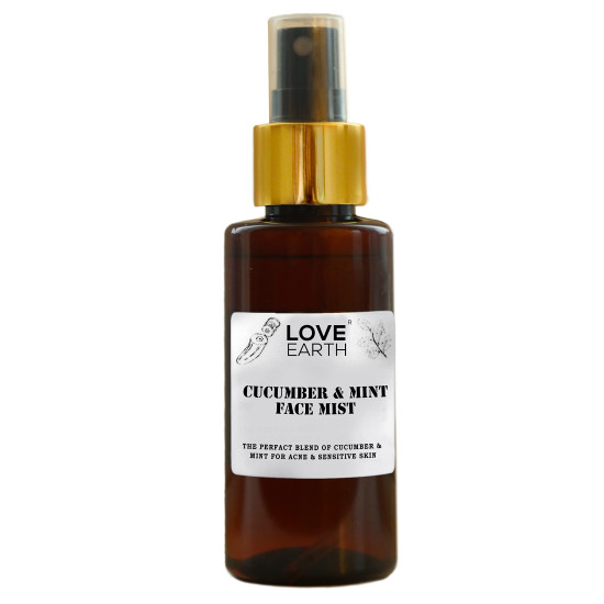Love Earth Cucumber Mint Face Mist Toner with Cucumber Mint for Acne Defense and Sensitive Skin 100ml Love Earth Cucumber Mint Face Mist Toner with Cucumber Mint for Acne Defense and Sensitive Skin 100ml