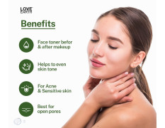 Love Earth Cucumber Mint Face Mist Toner with Cucumber Mint for Acne Defense and Sensitive Skin 100ml