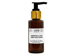 Love Earth Charcoal Tea Tree Face Wash for Oil Control, Acne & Detox 100ml