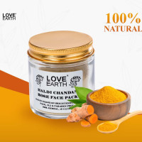 Love Earth Haldi Chandan Rose Face Pack With Amba Haldi & Chandan, For Face & Body, Paraben Free 30gm