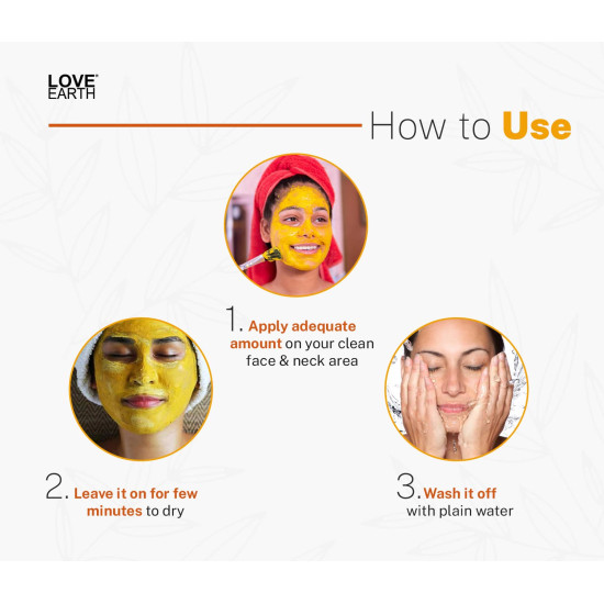 Love Earth Haldi Chandan Rose Face Pack With Amba Haldi & Chandan, For Face & Body, Paraben Free 30gm Love Earth Haldi Chandan Rose Face Pack With Amba Haldi & Chandan, For Face & Body, Paraben Free 30gm
