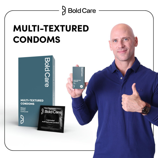 Bold Care Multi-textured Condoms + Vibe - Chocolate flavoured Premium Lubricant Gel - Water based formula - Gentle on the skin