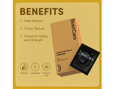 Bold Care Ultra thin Delay Condoms + Vibe - Chocolate flavoured Premium Lubricant Gel - Water based formula - Gentle on the skin