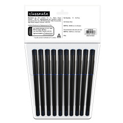Classmate Octane- Blue Gel Pens (Pack of 10)|Smooth Writing Pens|Water-Proof Ink for Smudge-Free writing|Preferred by Students for Exam & Class Notes|Study at Home Essentials
