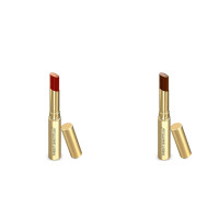 Forest Essentials Tinted Lip Serum Madhu Rasa Anar Rasa 2.2 g, Maroon (brownish crimson) & Forest Essentials Tinted Lip Serum Madhu Rasa Misri Cardamom 2.2g, Brown