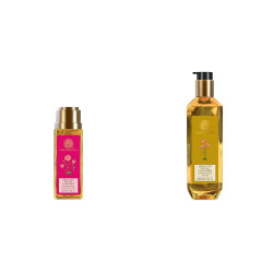 Forest Essentials Travel Size Facial Cleanser Rosewater, Honey Lemon, 50ml & Forest Essentials Kashmiri Saffron and Neem Delicate Facial Cleanser, 200ml