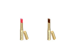 Forest Essentials Tinted Lip Serum Madhu Rasa Gulaab Jal 2.2g, Pink & Forest Essentials Tinted Lip Serum Madhu Rasa Misri Cardamom 2.2g, Brown