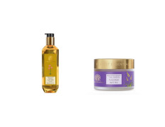 Forest Essentials Kashmiri Saffron and Neem Delicate Facial Cleanser, 200ml & Forest Essentials Revitalising Kashmiri Walnut Gel Scrub, 50g