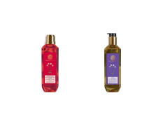 Forest Essentials Ayurvedic Bhring Raj Herb Enriched Head Massage Oil, 200ml & Forest Essentials Hair Cleanser, Amla, Honey and Mulethi, 200ml