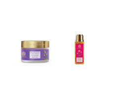 Forest Essentials Revitalising Kashmiri Walnut Gel Scrub, 50g & Forest Essentials Travel Size Facial Cleanser Rosewater, Honey Lemon, 50ml