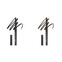 Forest Essentials Charcoal Black Gulaab Khaas Kajal 0.30g & Forest Essentials Earth Brown Gulaab Khaas Kajal 0.30g, Brown