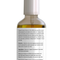 Organic Netra 100% Pure Plant Based Vitamin E Oil For Radiant,Moisturized Youthful Skin For Men and Womens, Reduces scars,stretch marks,wrinkles, helps in hair growth -30 ml.
