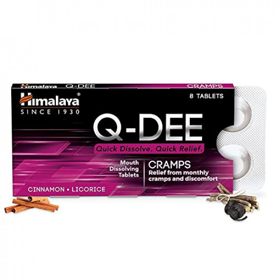 HIMALAYA Q-DEE Cramps, 8tabs, Pack of 20