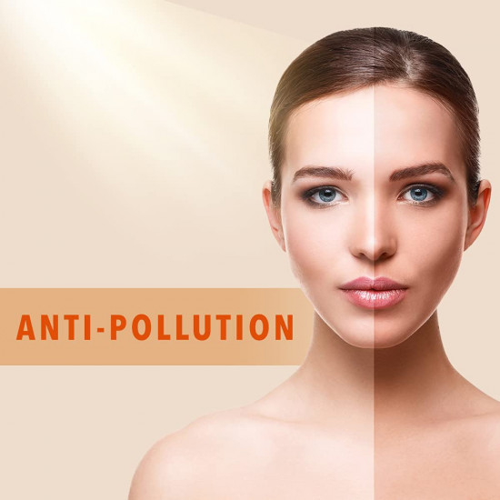 Lotus Herbals Safe Sun Vitamin C Matte Gel Daily Sunscreen | SPF 50 | PA+++ | Paraben Free | Dermatologically Tested | Anti Pollution | Normal/Oily Skin | 100g, Orange
