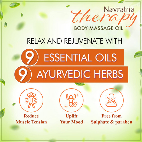 Navratna Therapy Ayurvedic Body Massage Oil