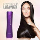 Amway satinique 2 in 1 shampoo and conditioner - 250 ml and colourful head band for girls/women - combo