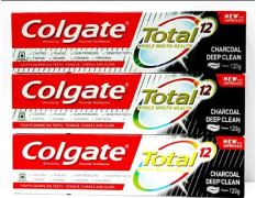 Colgate Total Charcoal Deep Clean Anticavity Toothpaste - Pack of 3
