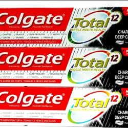 Colgate Total Charcoal Deep Clean Anticavity Toothpaste 120 gm Pack of 3 Toothpaste (360 g, Pack of 3)