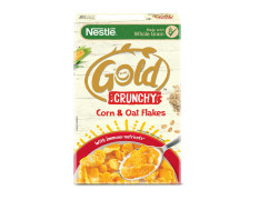 NESTLE GOLD Crunchy Oat and Corn Flakes, Breakfast Cereal - 475g | With Immuno-Nutrients & The Goodness of Whole Grains