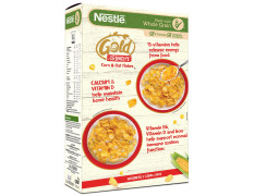 NESTLE GOLD Crunchy Oat and Corn Flakes, Breakfast Cereal - 475g | With Immuno-Nutrients & The Goodness of Whole Grains