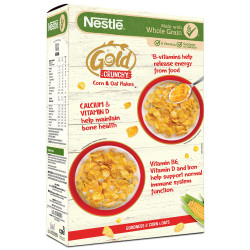 NESTLE GOLD Crunchy Oat and Corn Flakes - Immuno-Nutrients & Whole Grains