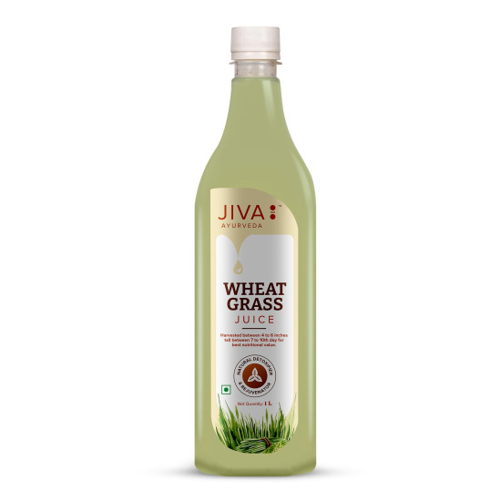 Jiva Wheatgrass Juice | Help to Boost Immunity | Helps In Weight Management - 1Ltr (Pack of 1)