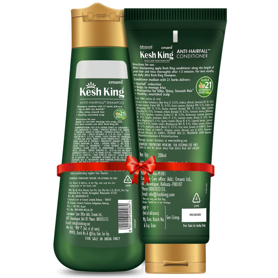 Kesh King Anti-Hairfall Shampoo 340 ml + Kesh King Conditioner 200ml